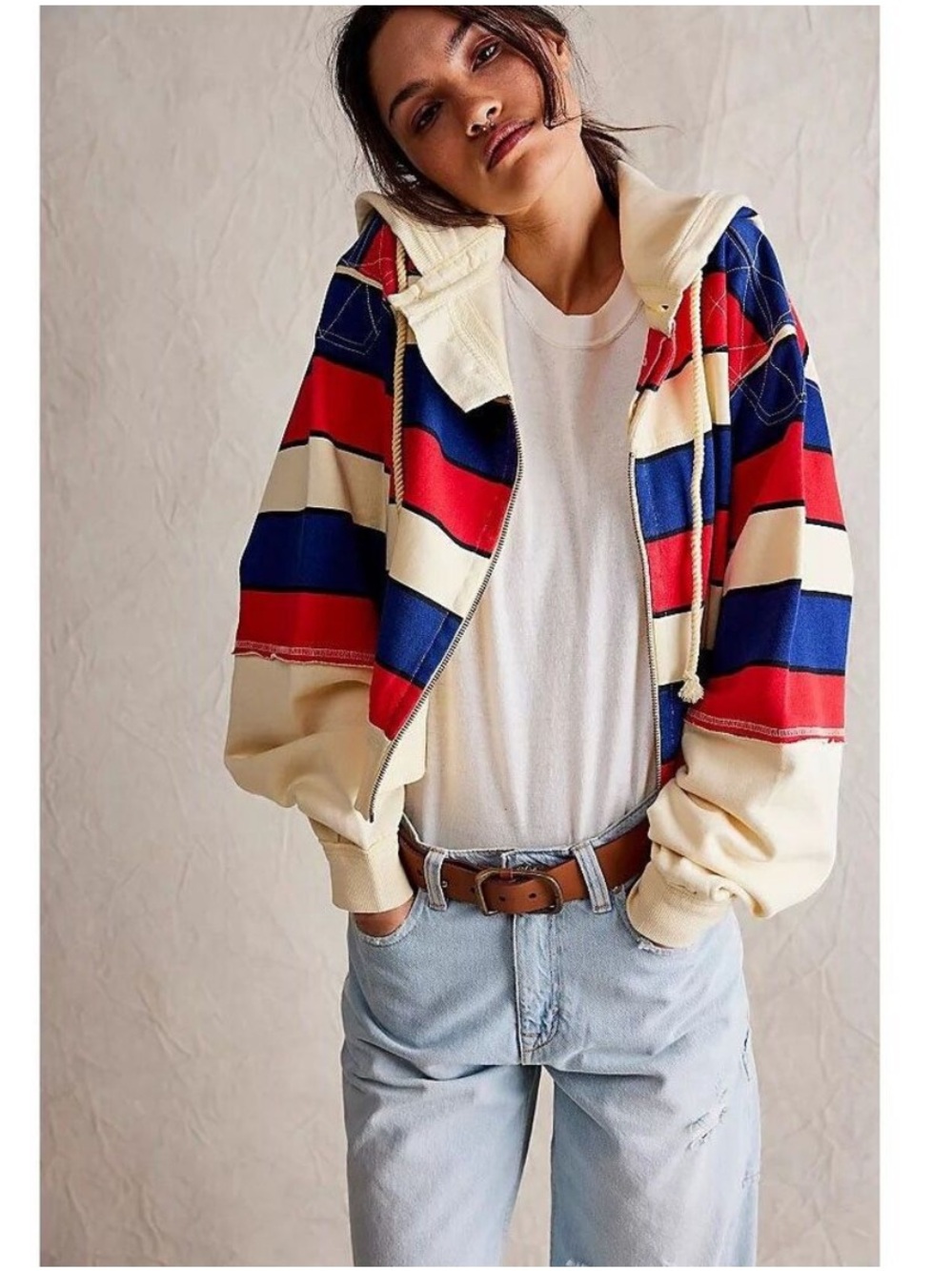 Free People Ry Zip Thru Hoodie